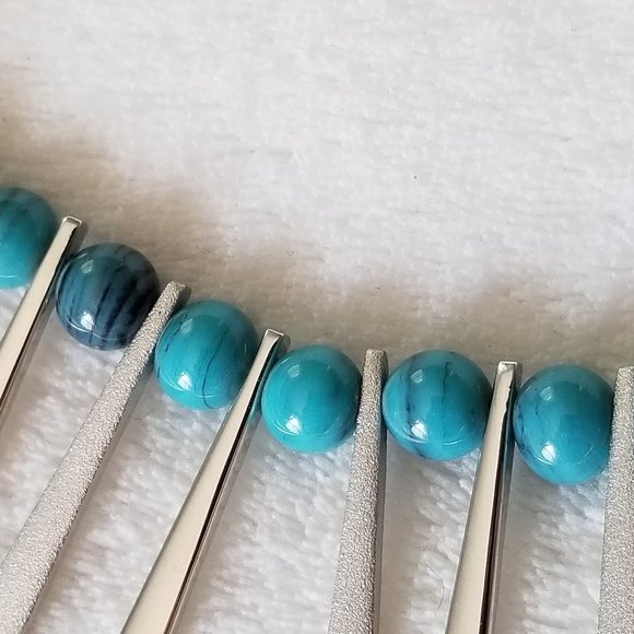 Vintage 70's Monet Runway Bead Egyptian Necklace - Picture 5 of 9